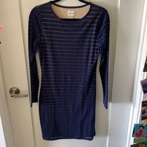 Reiss blue long sleeve dress size usa8